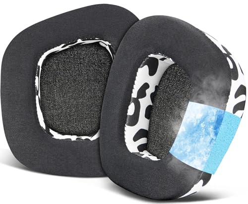 SOULWIT Kühlgel Ersatz Ohrpolster für Corsair Void/Void v2/Void Pro/Void Elite/Surround kabelgebundene & kabellose RGB-USB-Gaming-Headsets, Ersatzpolster Polster mit Ice Silk-Gewebe