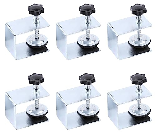 6 Pezzi Zincato Morsetto a C, Campo di Serraggio 53 mm, Morsetti a C, per Armadietti, Fissaggio, Saldatura, Fai Da Te, C-Clamp, Facile da Installare