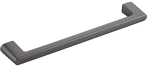FURNIPART Griff Diner LA 160mm - eleganter Möbelgriff Breite 180mm, Zinkdruckguss anthrazit gebürstet