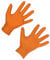 Keron Nitril Einmalhandschuh X-Grip 240Mm, 50 St, Gr. L, Orange