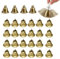 30 Pack Vintage Bronze Jingle Bells,Bronze Bells Craft Bells,Christmas Craft Bells Mini Hanging Bells for Hanging DIY Crafts, Decorations,Home,Christmas,Weddings,Wind Chimes