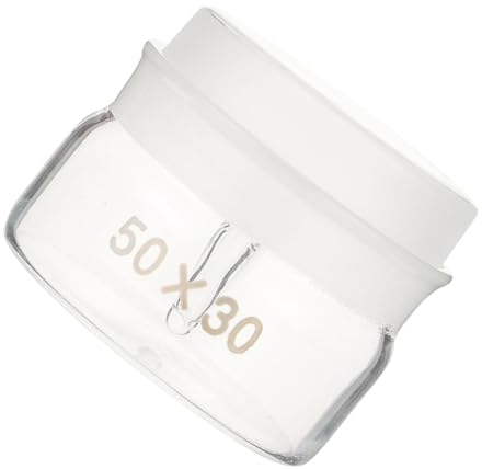 DOITOOL Elegante Tarro De Pesaje De Vidrio De Diseño De 50 X 30 Mm para Uso como Recipiente De Inicio De