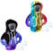 WUSANNA 2 Stück Schaltknauf Hoodie, Lightning Modell Hoodie Schaltknauf Sternenhimmel Modell Schalthebel Hoodie Lustige Hoodie Schalthebeldekoration, Schalthebel Autoknaufabdeckung für Autodekoration