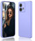 DESSEN Cover per Motorola Moto Edge 40 Neo - Liquido Silicone Custodia con Fodera Microfibra Antigraffio Morbida TPU Antishock Protettiva Case Sottile e Flessibile Cover, Viola