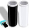 2 Rollen Smart Vinyl Permanent für Cricut Joy 14x600cm Smart Adhesive Vinyl, Schwarz + Weiß Plotterfolie Selbstklebend Vinyl Transferfolie Plotter Set für DIY Tassen, Autos, Banner, Basteln Dekoration