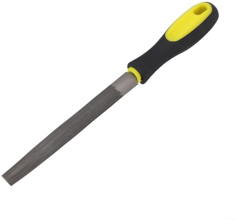 Lima de carpintería de dientes medianos para tallar, escofina de madera, lima de acero para manualidades, 6 pulgadas (media redonda)