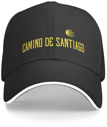 Imprissive Fashion Camino De Santiago Baseballkappe Shell Vieira für Men und Women Verstellbar Individuellmizierbar Unisex Explore Wandermütze Papa Cool