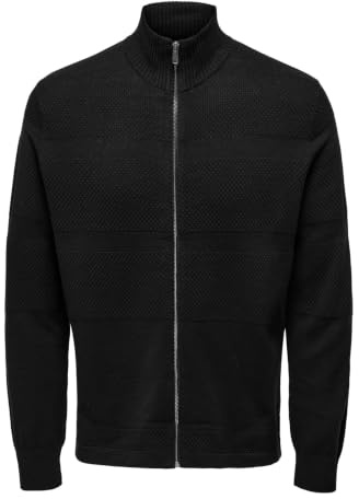 Only & Sons Onsmalik Reg 12 Pin Zip Cardigan Knit