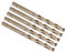PATIKIL 4.2mm Drill Bit, Jobber Straight Shank M35 Cobalt 5% High-Speed Steel 135° Gold Finish for Stainless Steel Hard Metal - 5 Pack
