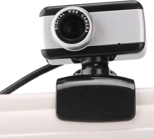 Webcam pour PC, Camera Computer Monitor-USB à 360° Spin-Webcam pour conférences webcam avec microphone et webcam légère avec webcams microphone et haut-parleurs avec webcam micro
