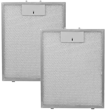 2 Stück Ersatzfilter für Dunstabzugshaube,Dunstabzugshaubenfilter,Öl- und Gasabscheidesieb,universeller luminium-Fettfilter Austauschfilter Metallfettfilter für Küchenabzugshauben (298 * 239 * 9mm)