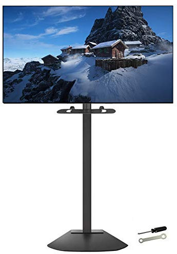 Soportes de TV Cantilever con Bandeja, Soporte Giratorio de Altura Ajustable para televisores LCD, LED y Plasma de 32 a 80 Pulgadas, diseño de Paisaje Hermoso en Negro