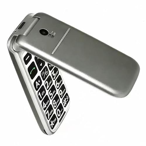 artfone G3 4G Telefono Cellulare per Anziani丨Flip Telefoni Cellulari con Tasti Grandi丨2.4 Display丨Funzione SOS丨Volume Alto丨Chiamata Rapida丨Batteria da 1300 mAh丨Base di Ricarica丨Bluetooth丨USB-C-Grigio