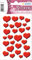 HERMA 3254 Aufkleber Herzen Rot klein, 27 Stück, 3D Herz Sticker, selbstklebend, Etiketten in Herzform für Valentinstag Liebe Hochzeit Geburtstag Scrapbooking Dekoration Geschenk Briefe DIY Basteln