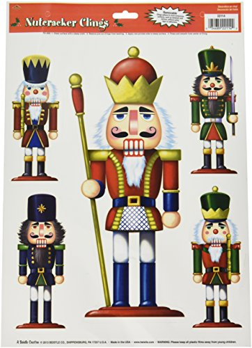 Beistle Nutcracker Clings, Multicolor, 1-Pack 22114