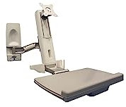 Amer Networks AMR1WS SIT Stand Wall Mounted Computer Workstation System. Features Include TILT,Swivel