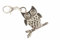 Miniblings Eule Eulen Charm Käuzchen Vogel Kauz silber - Handmade Modeschmuck I Kettenanhänger versilbert - Bettelanhänger Bettelarmband - Anhänger für Armband