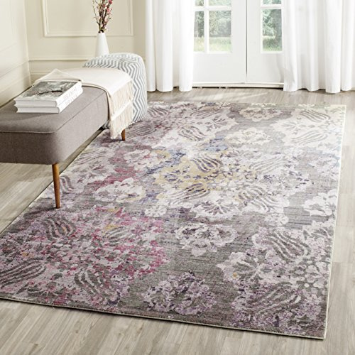 SAFAVIEH Valencia Collection Area Rug - 5' x 8', Multi, Boho Chic Distressed Design, Non-Shedding & Easy Care, Ideal for High Traffic Areas in Living Room, Bedroom (VAL215K)