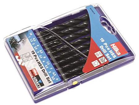 Hilka 49708019 HSS Drill Bit Set (19-Piece)