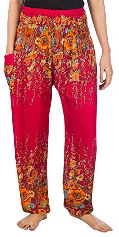 Lofbaz Harem Pants for Women Yoga Boho Hippie Clothing Womens Palazzo Bohemian Pajama Trousers Beach Indian Gypsy Genie Clothes