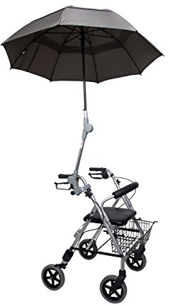 Rolko Kohlgrüber GmbH Rollatorschirm Regenschirm Sonnenschirm Schirm inkl. Befestigung oliv