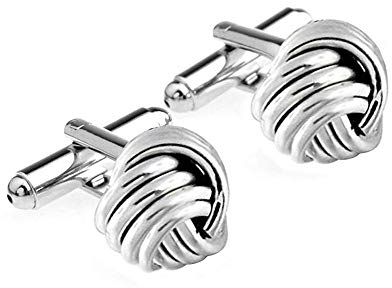 LeCalla 925 Sterling Silber Manschettenknöpfe für Männer | Klassisches Hemd-Manschettenknopf-Zubehör Geschenke für Sohn/Vater/Vater/Großvater/Bräutigam, Silber, Kein Edelstein