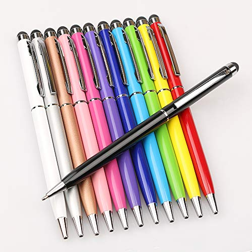 homEdge Stylus Pen and Ink Pen-Satz im 12er-Pack, universelle 2-in-1-kapazitive Stylus-kompatibel mit Allen kapazitiven Touch-Geräten