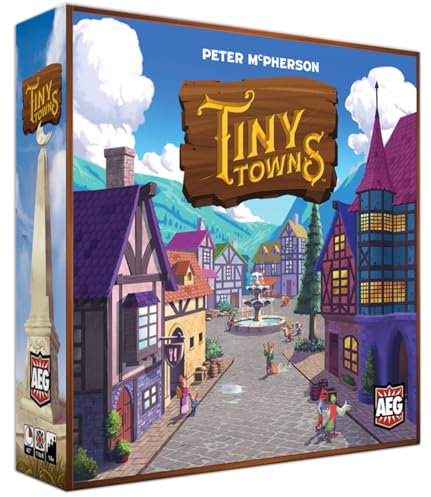 Alderac Entertainment - Tiny Towns - Board Game - Base Game - for 1-6 Players - from Ages 14+ - English