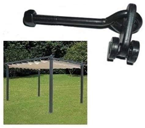 Megashopitalia Ganci Rulli Carrucola Scorrevole Anelli Occhielli Ricambio per Telo Gazebo Pergola Richiudibile 18 pz