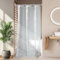AooHome Rideau de douche en EVA avec 3 aimants en bas, très résistante, imperméable, semi-transparent, 91,4 x 183 cm, motif galets 3D
