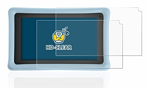 BROTECT (2 Stück Schutzfolie für Pebble Gear 7 Kids Tablet Displayschutz Folie Ultra-Klar