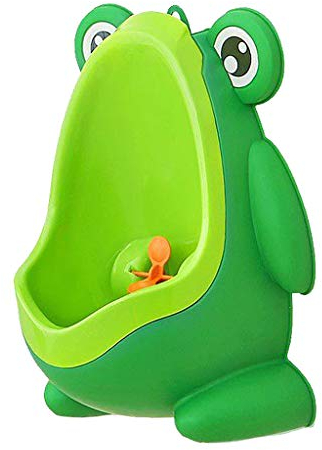 #N/a Rana Niños Pequeños Orinar Inodoro Niños Orinal Urinario Extraíble Tazón Inserto - Verde, tal como se describe