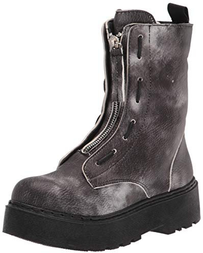 YOKI Damen Kenzo-82 Springerstiefel, Schwarze Krawatte, 36.5 EU