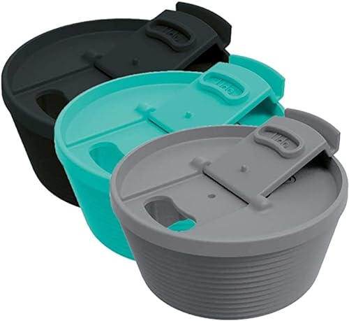 udo® Mehrweg-Deckel | Macht deine Lieblingstasse zum Coffee To Go Becher | Wiederverwendbar, Lebensmittelecht & Spülmaschinen-geeignet | Für Tassen mit Ø 72-82mm (türkis)