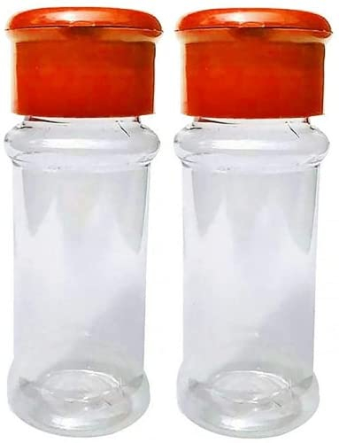 2 pièces salières et poivrières, récipient à épices en plastique clair pot de burette accessoires de cuisine pour table de campingAttractif