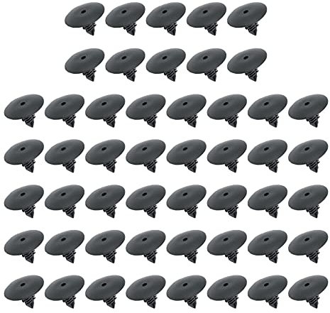 Create idea 50x Garde-Boue Garniture de Passage Roue Garniture de Panneau de Fixation Réparation Attaches Rivet Clips Compatibles avec Renault Cilo MK2 MK3 Scenic MK1 MK2 Megane Traic Plastique Noir