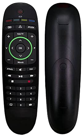 FRAYONES Mando a Distancia Negro Compatible con Movistar + Fusión TV