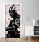 MyMaxxi - Tür bekleben mit Türtapete Türposter Türfolie Selbstklebend 90x200 Dämonen Samurai mit Katana - Tür verschönern Türaufkleber Türklebefolie Krieger Kämpfer schwarz rot