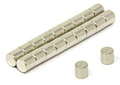 N42 Neodymium Magnet for Arts, Crafts, Model Making, DIY, Hobbies, Office, and Home - 5mm dia x 5mm thick - 0.9kg Pull - Pack of 20