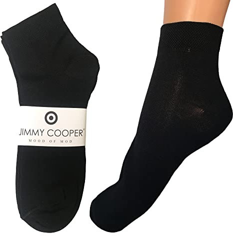 12 Paia Calzini Uomo Corti in Cotone FILO DI SCOZIA, Calze Traspiranti alla caviglia elasticizzate, ultra leggere, prodotto italiano, modello unisex