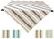 Lashuma Outdoortischtuch grau modern, Retro - Decke für den Gartentisch 80x80 cm Tischdecke