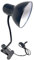 Lampada da Tavolo in Metallo con Braccio flessibile Testa Girevole e pinza Attacco E27 Ideale per Scrivania lettura studio (Nera con pinza)