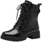 Tamaris COMFORT Damen Stiefeletten zum Schnüren mit Reißverschluss Herbst, Schwarz (Black Patent), 39 EU