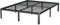 Lutown-Teen Double Bed Frame 4ft6 with Rounded Corner Legs, Heavy Duty Metal Bed Frame Small Double with Steel Slats Support, Double Bed 36 cm High, Noise Free, Easy Assembly