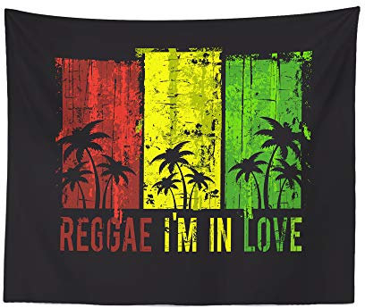 351 Wandtuch Reggae Musik Rasta Rastafarian Strandtuch Weiches Wand Teppich Waschbar Groß Tischdecke, Für Picknick, Wohnheim, Party Dekor, 100x150cm