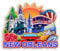 Quwsne Refrigerator Magnet New Orleans Louisiana United States Fridge Magnet City Travel Souvenirs Tourist Gifts 3D Classic Landmarks Handmade Crafts Home Decoration -959