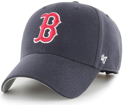 '47 MLB Team Color Primary Logo MVP verstellbare Mütze, Einheitsgröße für Erwachsene, Boston Red Sox, Einheitsgr��e