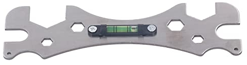 Rankomu Spezial-Schlüssel Universal Multifunktionaler Badezimmer-Schlüssel mit Wasserwaage, Installationswerkzeug für Armaturen