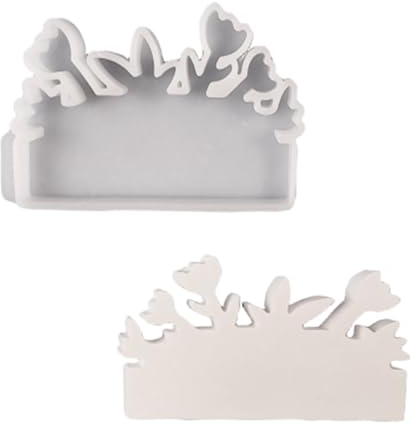 ALEFBET Silikonformen Gießformen, Silikonform Kerzenhalter DIY Kombination Silikon Gießform Kerzenhalter, Gipsformen zum Gießen (Einsatz - Blumen)