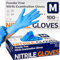 PROMART Disposable Nitrile Gloves, Food Grade - 100 Count - Blue, Latex-Free, Powder-Free - Multipurpose Hand Protection (200, MEDIUM)